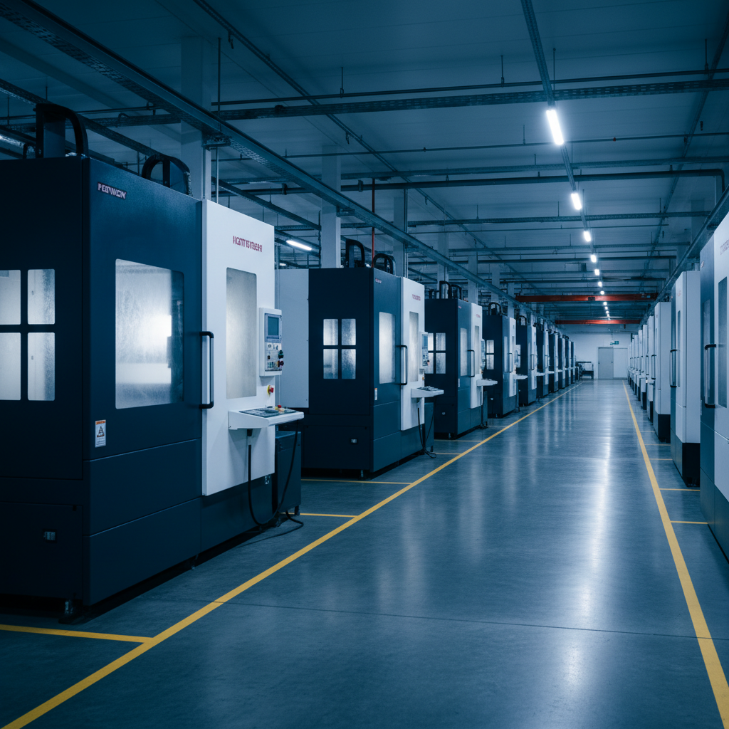 Línea de prensas industriales en planta de manufactura