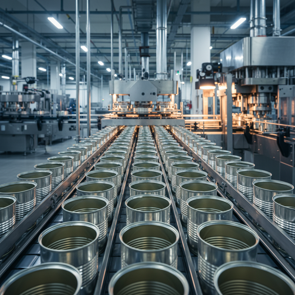 Línea de fabricación de envases metálicos